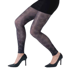 גרביון ללא רגל בהדפס עומק גיאומטרי