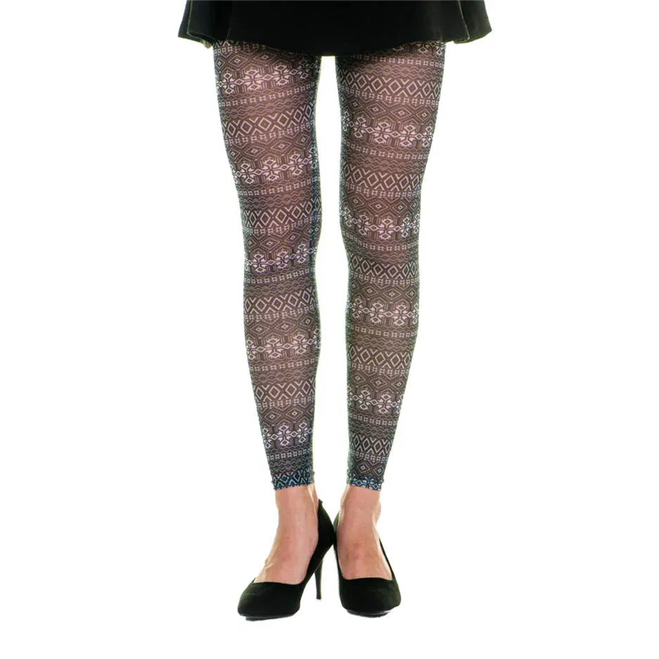 גרביון ללא רגל בהדפס משולב