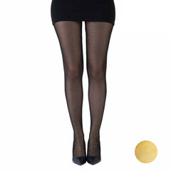 Full-Leg Gold Lurex